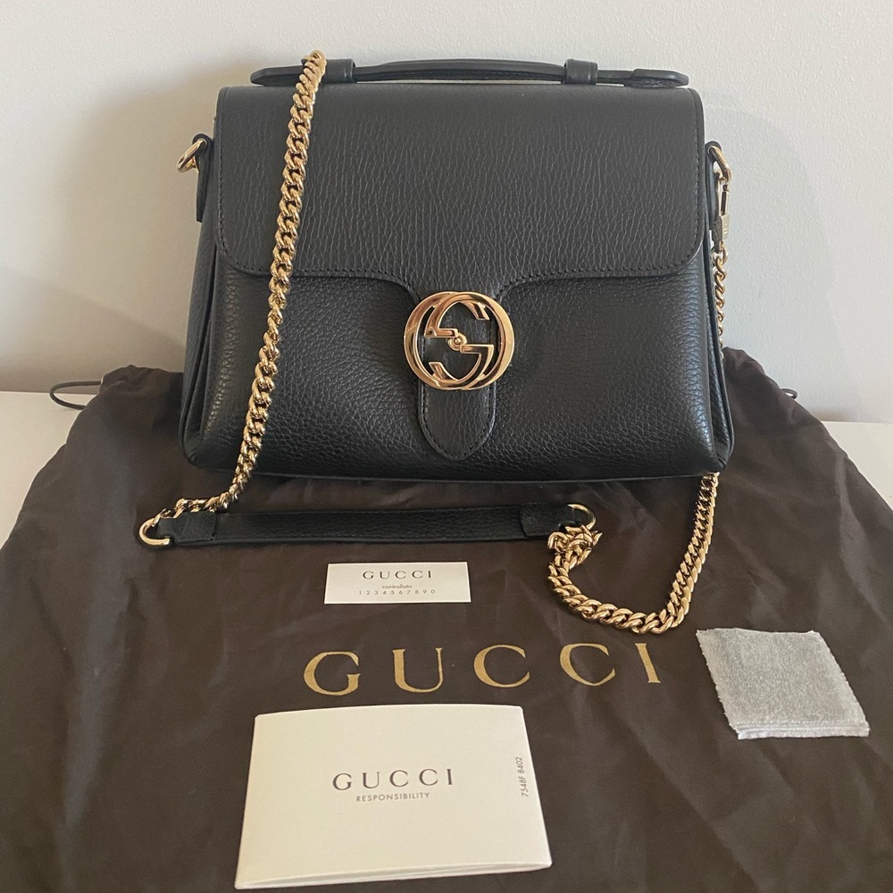 ❌SOLD❌GUCCI INTERLOCKING BAG - Picture 1 of 17
